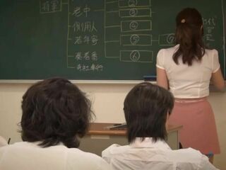 Sexy Nippon Teacher Gets Fucked by Students in Tokyo XXX Porn